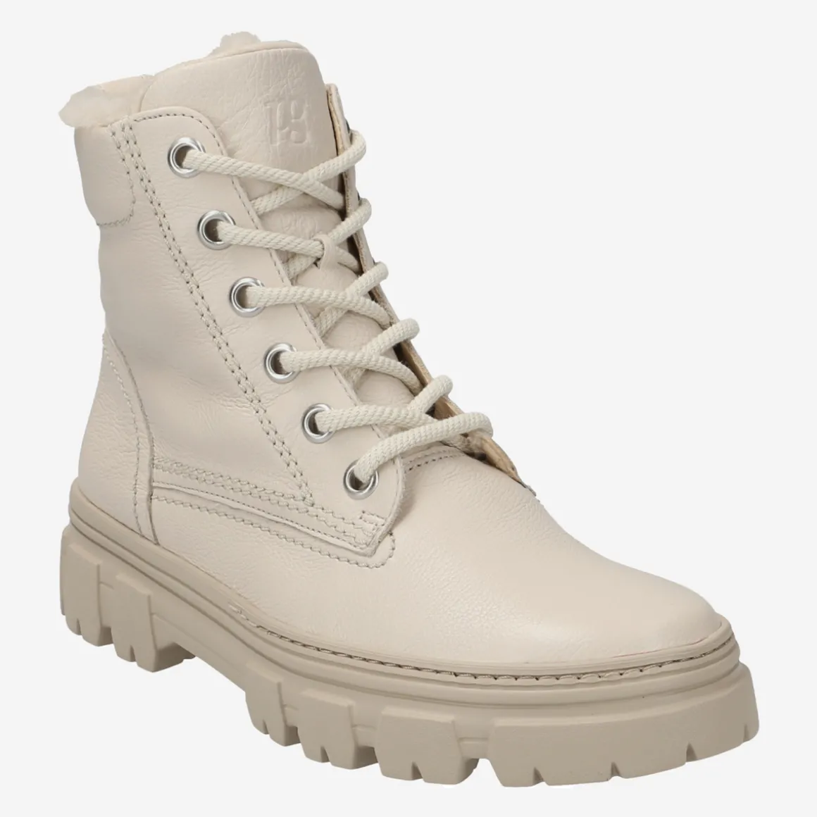 Lace up bootie with merino warm lining