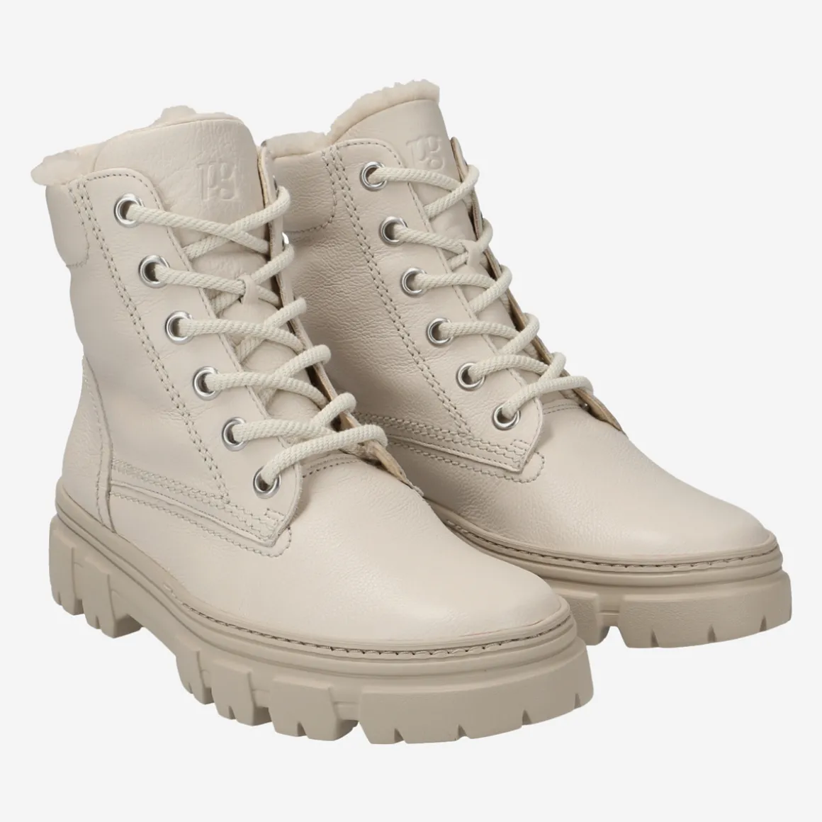 Lace up bootie with merino warm lining