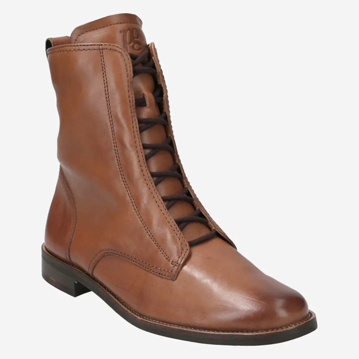 Lace-up ankle boot