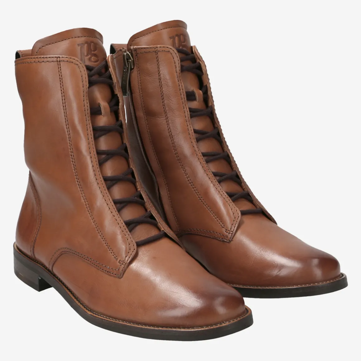 Lace-up ankle boot