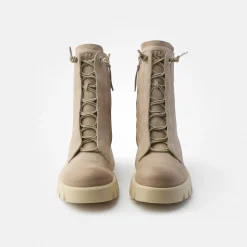 Lace-up ankle boot