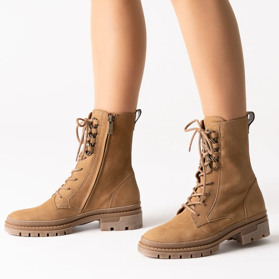 Lace-up bootie