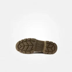 Lace-up bootie with warm lining
